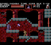 une photo d'Ã©cran de Castlevania 3 - Dracula s Curse sur Nintendo Nes